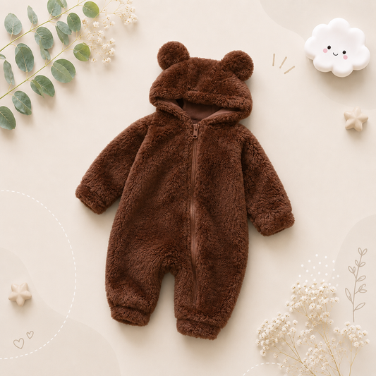 The Atlas - Winter Baby Unisex  Flannel Romper Cozy Jumpsuit Outfit Set for Newborn‑5 Years