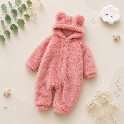 The Atlas - Winter Baby Unisex  Flannel Romper Cozy Jumpsuit Outfit Set for Newborn‑5 Years