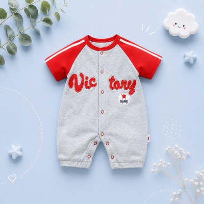 The Joshua - Baby Boy Overalls Sports Short Sleeve Cotton Rompers