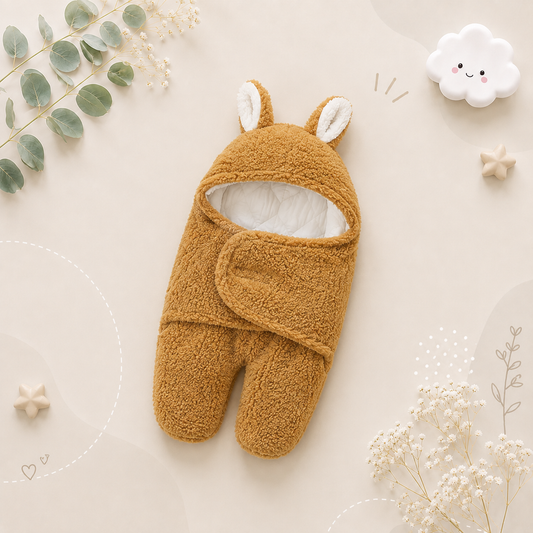The Cameron - Soft Bunny Ears Swaddle Blankets (With Legs)
