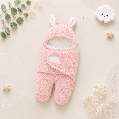 The Cameron - Soft Bunny Ears Swaddle Blankets (With Legs)