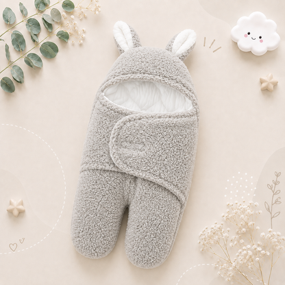 The Cameron - Soft Bunny Ears Swaddle Blankets (With Legs)
