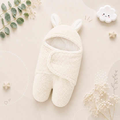 The Cameron - Soft Bunny Ears Swaddle Blankets (With Legs)