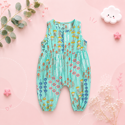 The Phoebe - Baby Girl Sleeveless Flower Print
