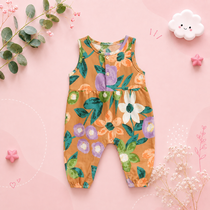 The Phoebe - Baby Girl Sleeveless Flower Print