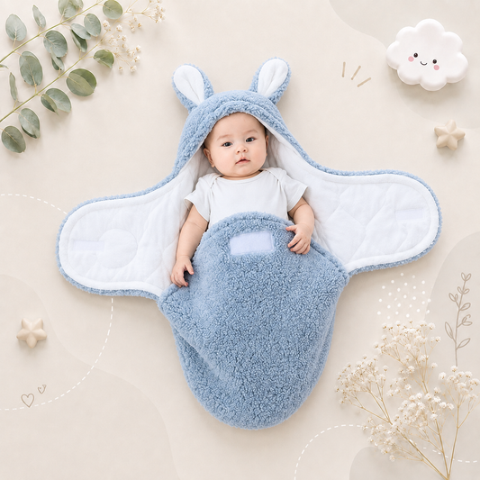 The Cameron - Soft Bunny Ears Swaddle Blankets (Without Legs)