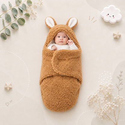 The Cameron - Soft Bunny Ears Swaddle Blankets (Without Legs)