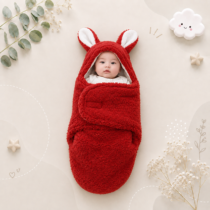 The Cameron - Soft Bunny Ears Swaddle Blankets (Without Legs)