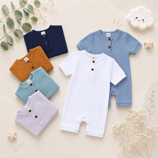 The Sammie - Solid Colour Baby Romper