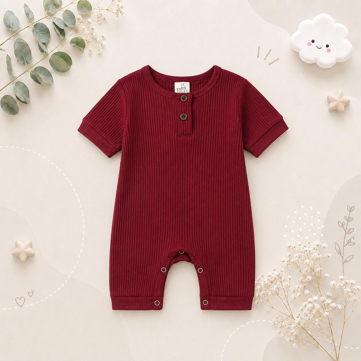 The Sammie - Solid Colour Baby Romper
