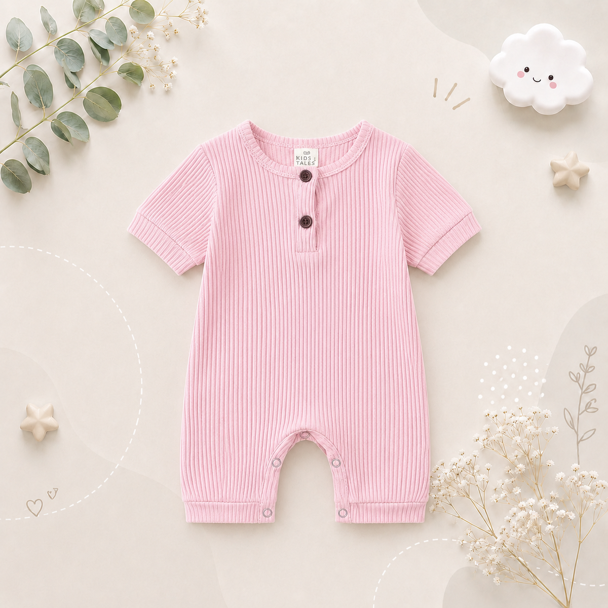 The Sammie - Solid Colour Baby Romper