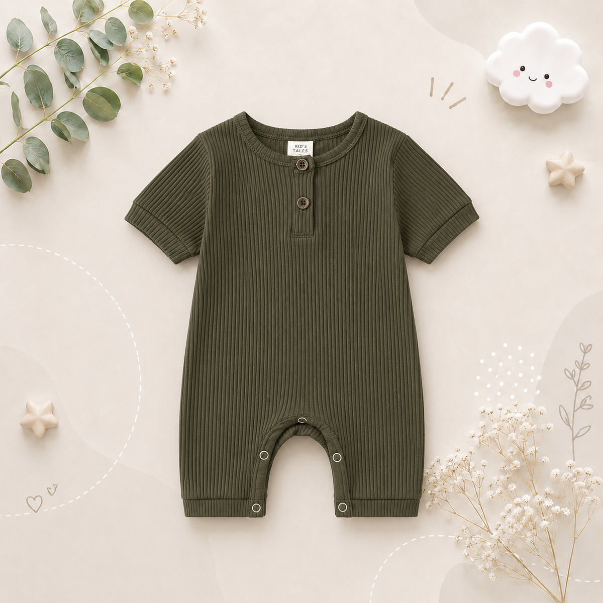 The Sammie - Solid Colour Baby Romper