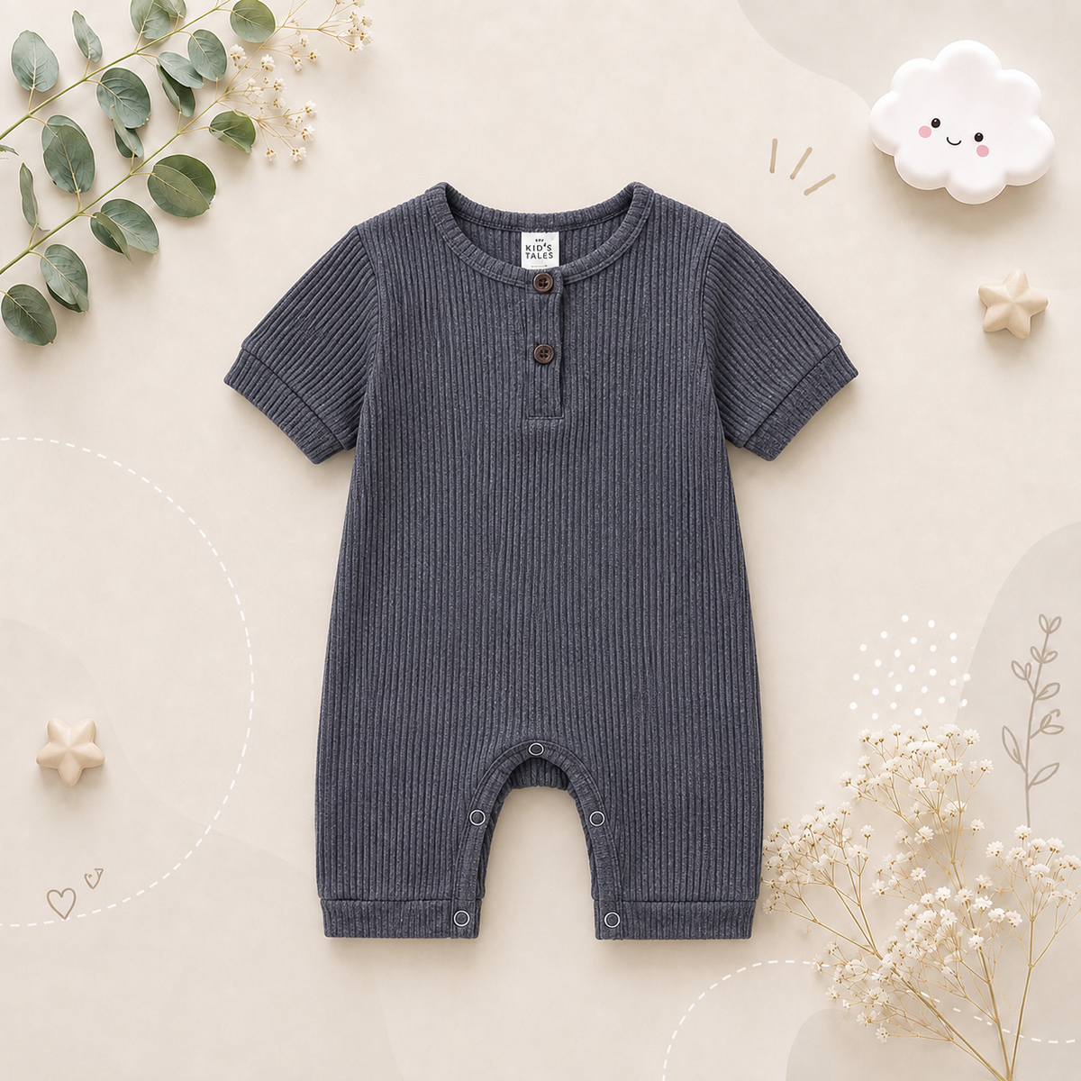 The Sammie - Solid Colour Baby Romper