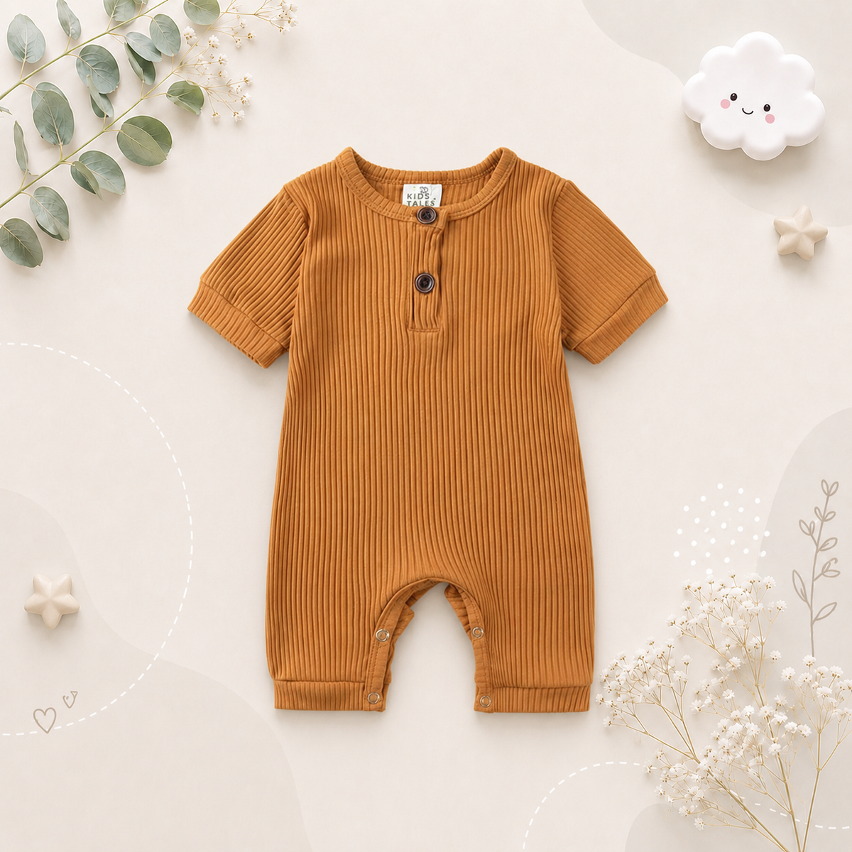 The Sammie - Solid Colour Baby Romper
