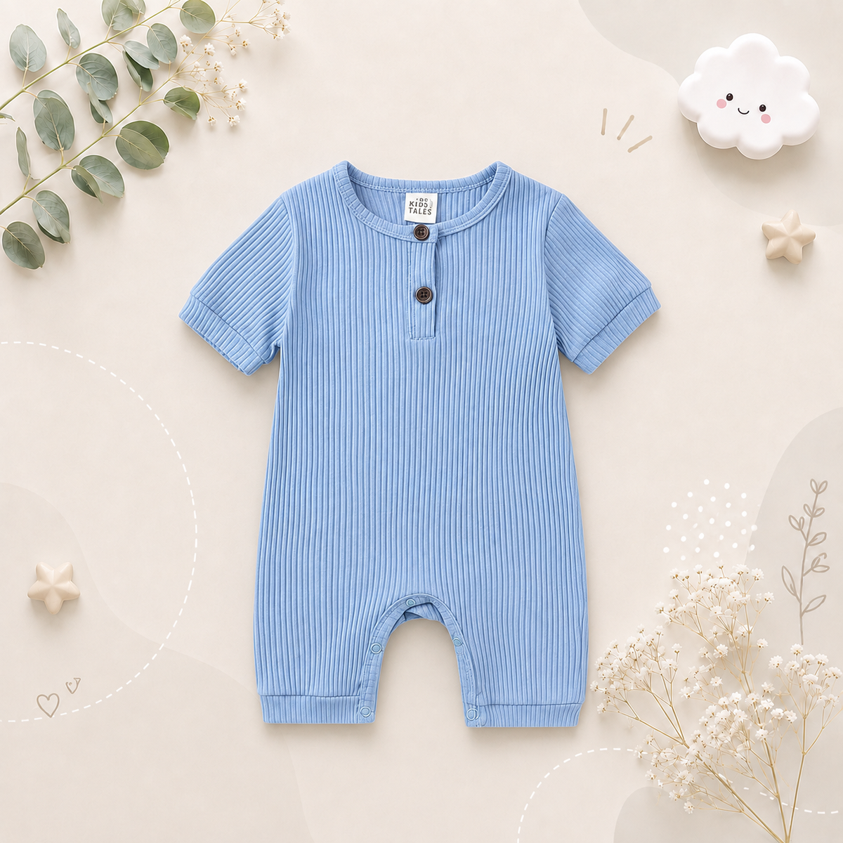 The Sammie - Solid Colour Baby Romper