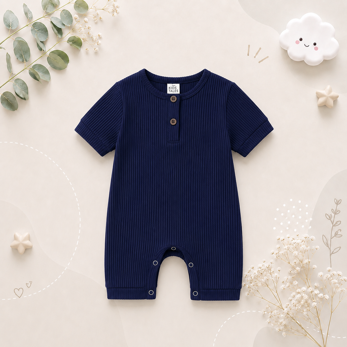 The Sammie - Solid Colour Baby Romper