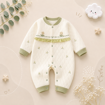 The Kasai - Newborn Baby Thick Cotton Romper Warm Jumpsuit Autumn Winter Outfit