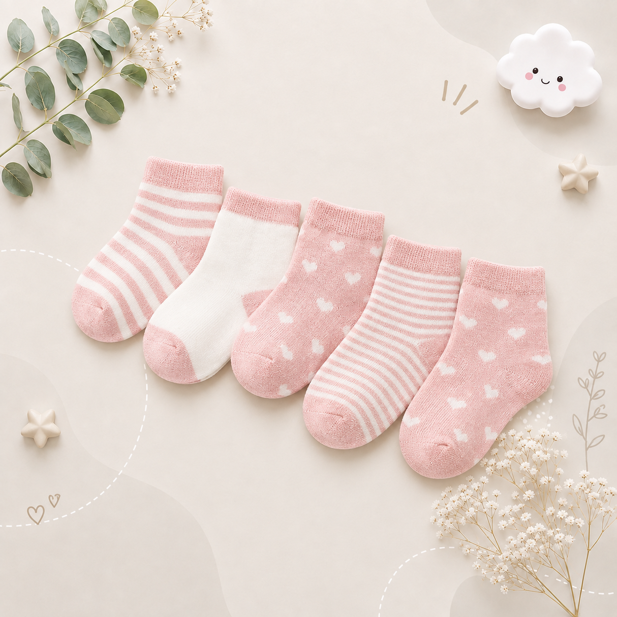 The Reese - Kids Pure Cotton Socks