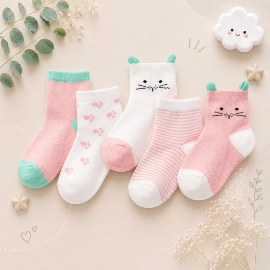The Reese - Kids Pure Cotton Socks