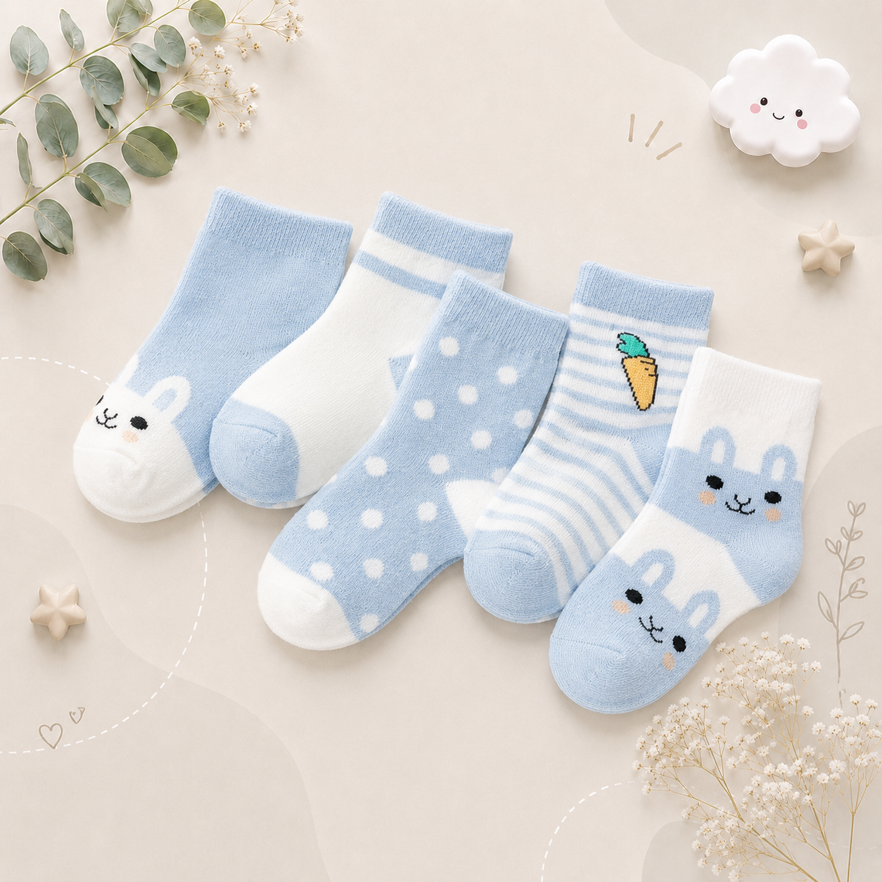 The Reese - Kids Pure Cotton Socks