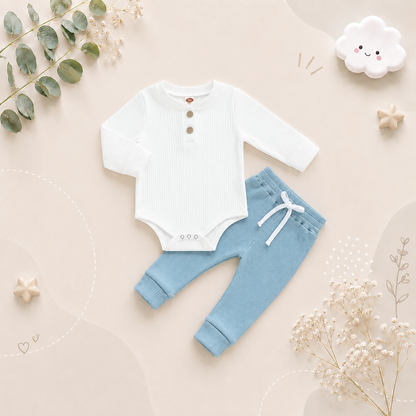 The James - Ribbed Plain Long Sleeve + Pants