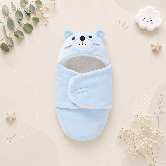 The Dylan - Baby Sleeping Bag Warm Flannel Cocoon – Newborn Autumn Winter Swaddle Wrap