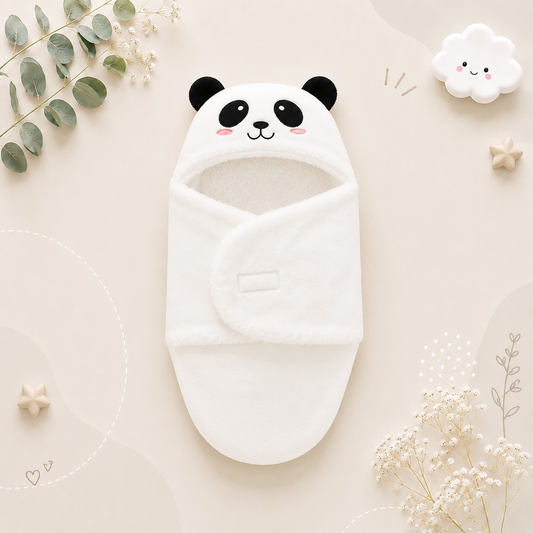 The Dylan - Baby Sleeping Bag Warm Flannel Cocoon - Newborn Autumn Winter Swaddle Wrap