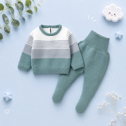 The Matthew - Newborn Baby Knit Sweater and Leggings Set Warm Autumn Winter Wear