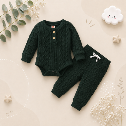 The Lennon - Unisex Baby Long Sleeve Romper & Pants Set Soft Spring Autumn Clothing