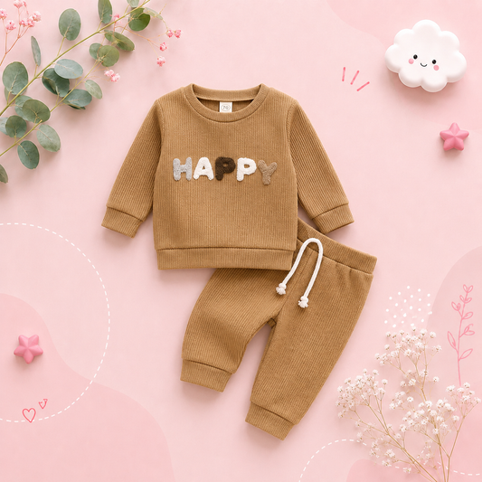 The Zoey - Happy Print Tops + Pants