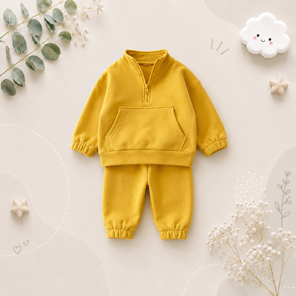 The Hannah - Baby Kids 2PC Cotton Sweatshirt & Pants Set Toddler Girl Boy Spring Autumn Outfit