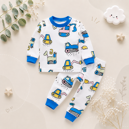 The Levi - Unisex Cotton Cartoon Sweatshirt & Pants Set