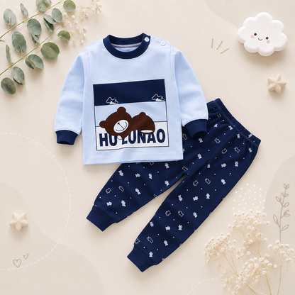The Levi - Unisex Cotton Cartoon Sweatshirt & Pants Set
