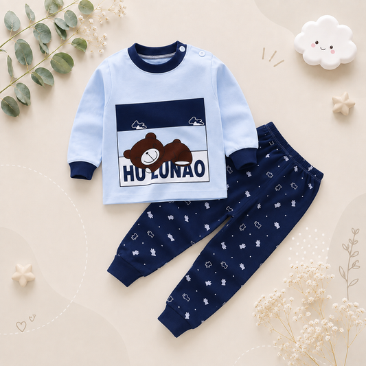 The Levi - Unisex Cotton Cartoon Sweatshirt & Pants Set