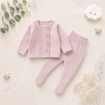The Matthew - Newborn Baby Knit Sweater and Leggings Set Warm Autumn Winter Wear