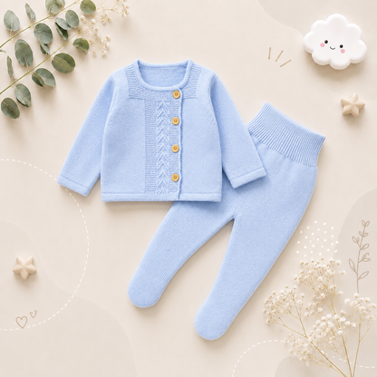 The Matthew - Newborn Baby Knit Sweater and Leggings Set Warm Autumn Winter Wear
