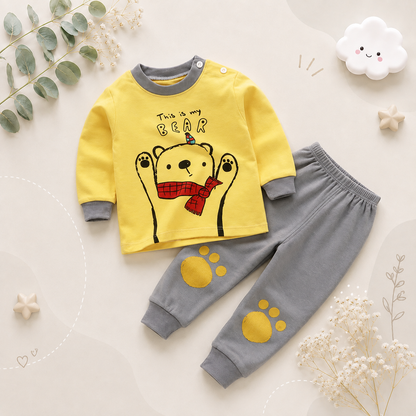 The Liam - Unisex Cotton Cartoon Sweatshirt & Pants Set
