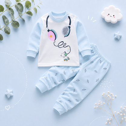 The Liam - Unisex Cotton Cartoon Sweatshirt & Pants Set