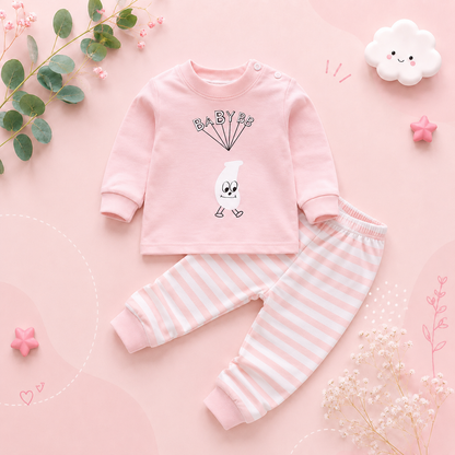 The Winona - Unisex Cotton Cartoon Sweatshirt & Pants Set