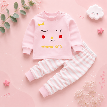 The Winona - Unisex Cotton Cartoon Sweatshirt & Pants Set