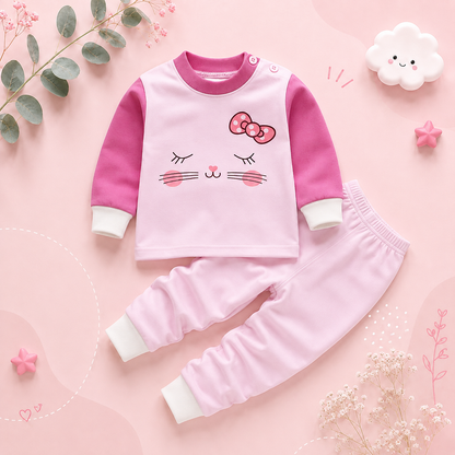 The Winona - Unisex Cotton Cartoon Sweatshirt & Pants Set