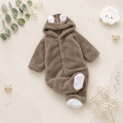 The Lowen - Winter Bear Long Sleeve Playsuit
