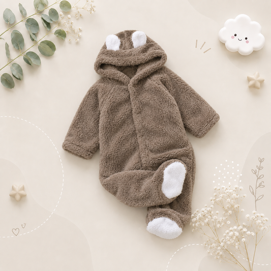 The Lowen - Winter Bear Long Sleeve Playsuit
