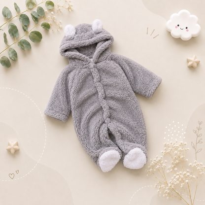 The Lowen - Winter Bear Long Sleeve Playsuit