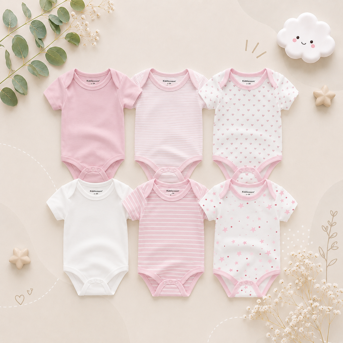 🚨PROMO ALERT! Get the 6‑pc Everyday Romper Set + FREE 3 Pairs of Socks!🚨