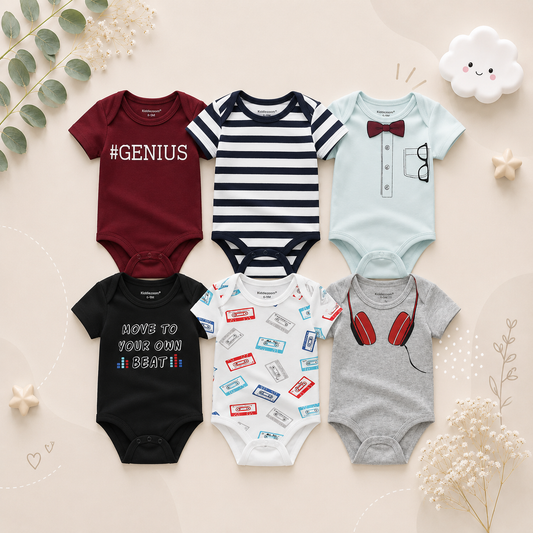 The Yen - 6pcs Unisex Romper/ Onesies - Genius Set