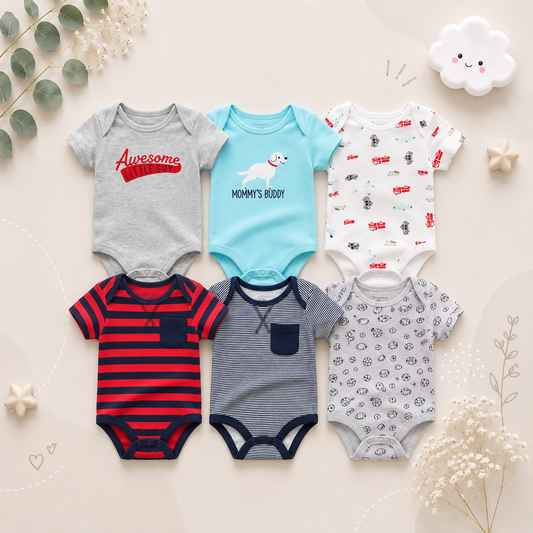 The Yen - 6pcs Unisex Romper/ Onesies - Awesome Set
