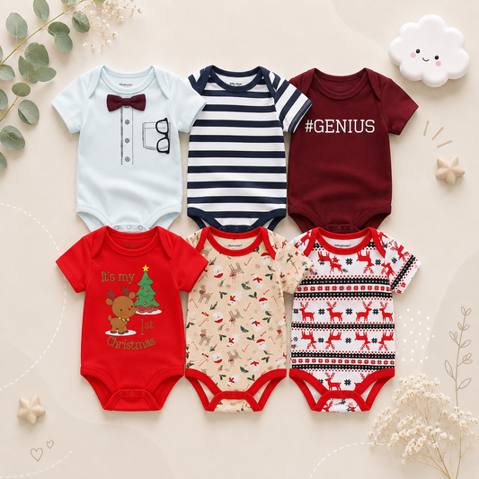 The Yen - 6pcs Unisex Romper/ Onesies - Cool Dude Set