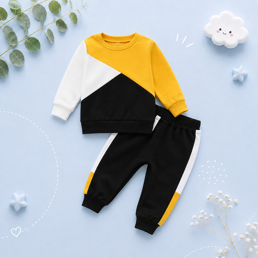 The Connor - Baby Boy Casual Long Sleeve Crewneck Tops + Pants