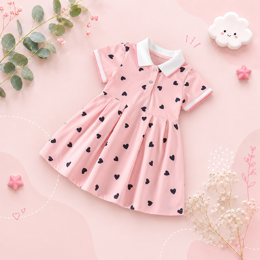 The Raelynn - Baby Girl Short Sleeve Princess Dress